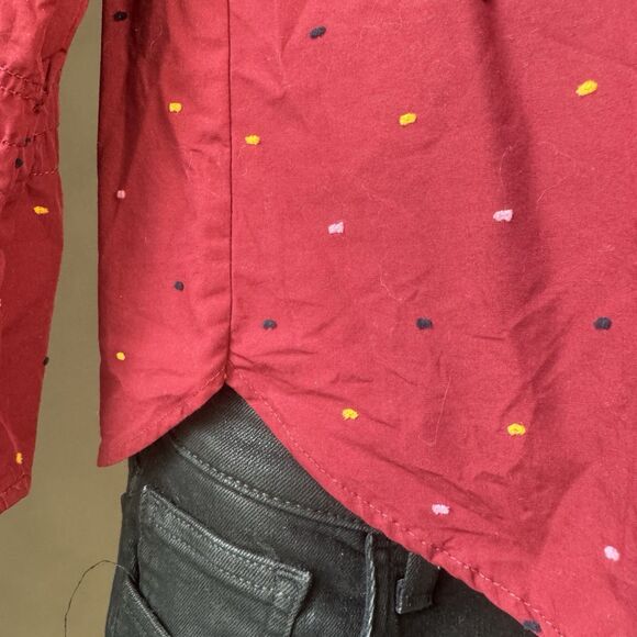 TOMMY HILFIGER Size 4 Blouse Pullover *read* 100% COTTON - Picture 3 of 12